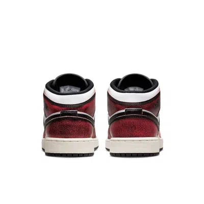 Air Jordan (gs)  1 Mid Se 'wear-away' In Red