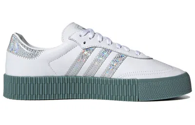 Adidas Originals (wmns) Adidas Sambarose 'white Blue' In Multi