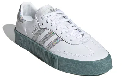 Adidas Originals (wmns) Adidas Sambarose 'white Blue' In Multi