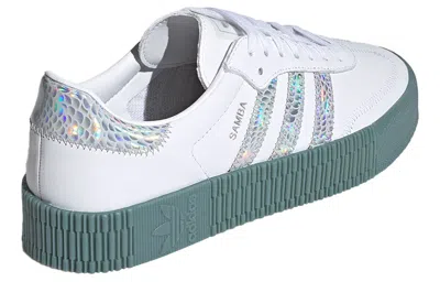 Adidas Originals (wmns) Adidas Sambarose 'white Blue' In Multi