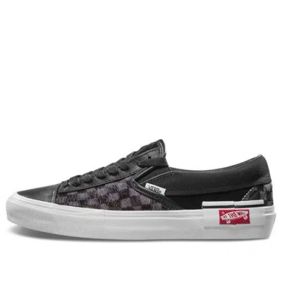 Vans Slip-on Cap Lx 'pony Checkered' In Black