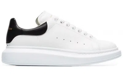 Alexander Mcqueen White And Black Low-top Sneakers With Chunky Sole And Contrasting Heel Tab In Leather Man In Multi
