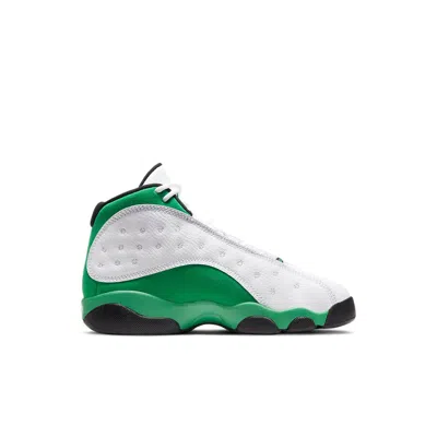 Air Jordan (ps)  13 Retro 'lucky Green' In White