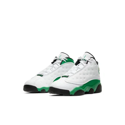 Air Jordan (ps)  13 Retro 'lucky Green' In White