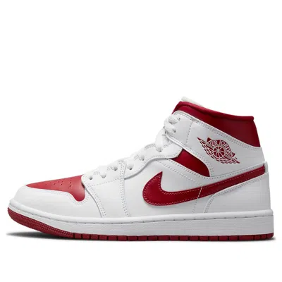 Air Jordan (wmns)  1 Mid 'white Pomegranate' In White