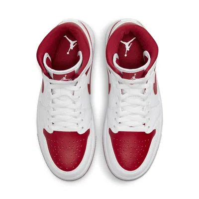 Air Jordan (wmns)  1 Mid 'white Pomegranate' In White