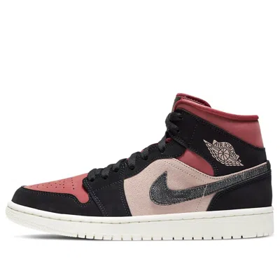 Air Jordan (wmns)  1 Mid 'canyon Rust' In Black