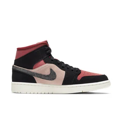 Air Jordan (wmns)  1 Mid 'canyon Rust' In Black
