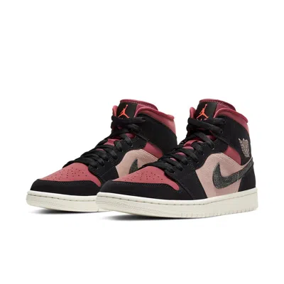 Air Jordan (wmns)  1 Mid 'canyon Rust' In Black