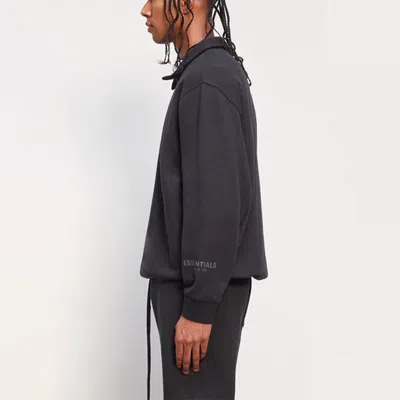 Essentials Fear Of God  Fw20 Half Zip Sweatshirt 'black'