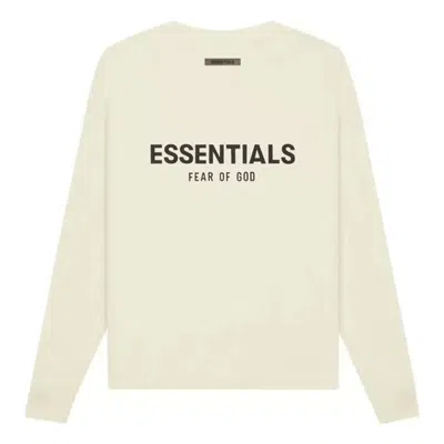 Essentials Fear Of God  Ss21 Pull-over Crewneck Buttercream Cream In White