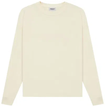 Essentials Fear Of God  Ss21 Pull-over Crewneck Buttercream Cream In White