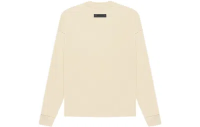 Essentials Fear Of God  Fw22 Long Sleeve Tee 'egg Shell' In Neutral