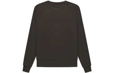 Essentials Fear Of God  Fw22 Crewneck 'off Black' In Green