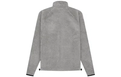 Essentials Fear Of God  Ss22 Polar Fleece Full Zip Jacket Dark Oatmeal In Gray