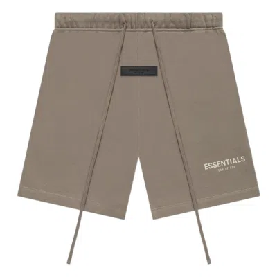 Essentials Fear Of God  Ss22 Sweatshorts 'desert Taupe' In Brown