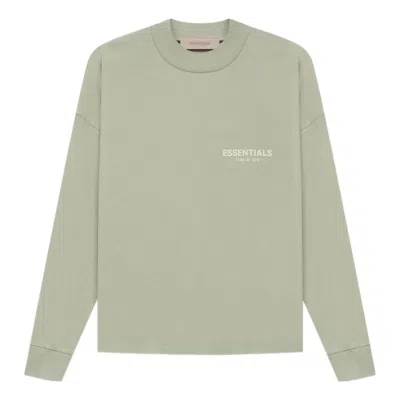 Essentials Fear Of God  Ss22 Long Sleeve Tee 'seafoam' In Green