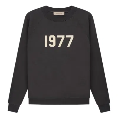 Essentials Fear Of God  Ss22 Crewneck Iron 1977 In Black