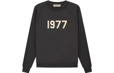 Essentials Fear Of God  Ss22 Crewneck Iron 1977 In Black