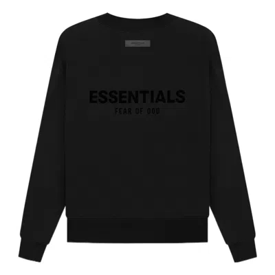 Essentials Fear Of God  Ss22 Long Sleeve Tee 'stretch Limo' In Black