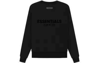 Essentials Fear Of God  Ss22 Long Sleeve Tee 'stretch Limo' In Black