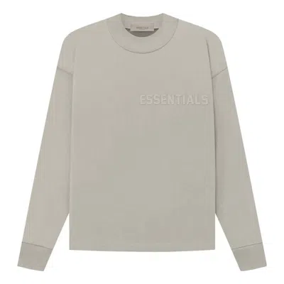 Essentials Fear Of God  Ss23  Ls Tee 'seal' In Gray