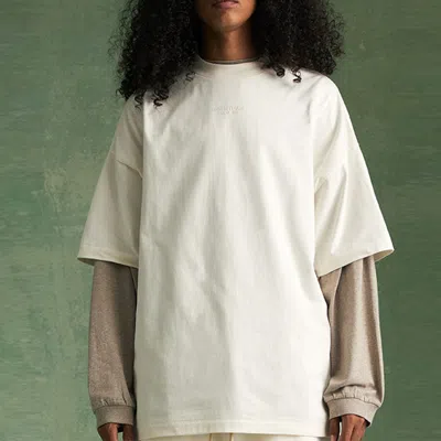 Essentials Fear Of God  Fw23 Tee 'cloud Dancer' In White