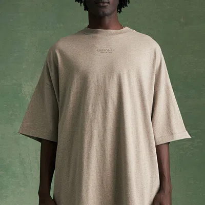 Essentials Fear Of God  Fw23 Tee 'core Heather' In Neutral