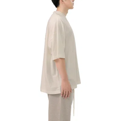 Essentials Fear Of God  V-neck 'silver Cloud' In Neutral