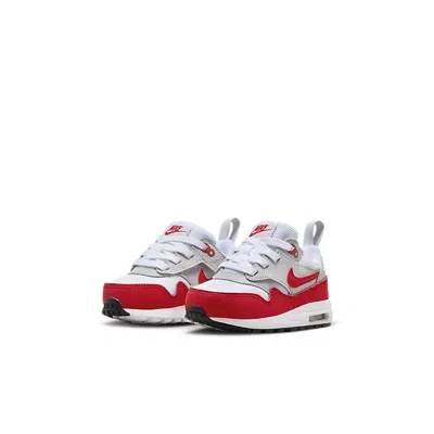 Nike (td) Air Max 1 Easyon 'white University Red' In White