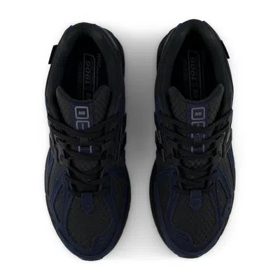 New Balance Mens Triple Black 1906 Brand-patch Leather And Mesh Low-top Trainers