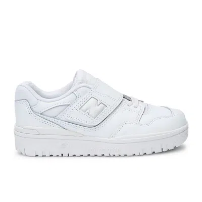 New Balance (ps)  Nb 550 Bungee Lace With Top Strap 'triple White' In Multi