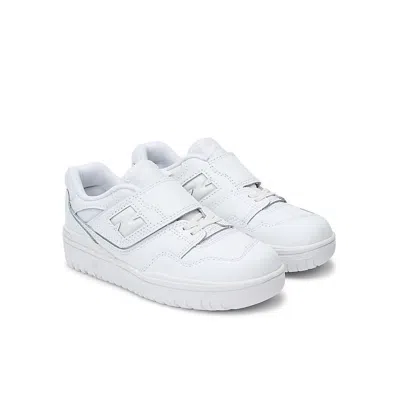 New Balance (ps)  Nb 550 Bungee Lace With Top Strap 'triple White' In Multi