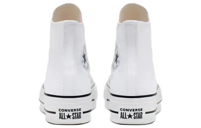 Converse White Chuck Taylor All Star Lift Platform High Sneakers In White Black