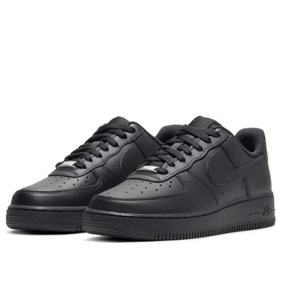 Nike Air Force 1 Low Retro Premium Leather In Black