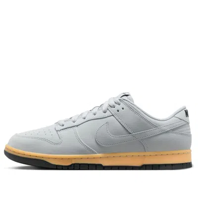 Nike Gray Dunk Low Retro Se Sneakers In Wolf Grey/game Yellow/wolf Grey