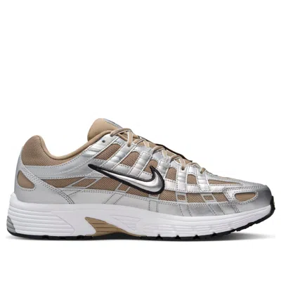 Nike P-6000 Sneakers In Khaki And Silver-green In Silver