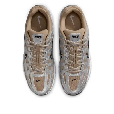 Nike P-6000 Sneakers In Khaki And Silver-green In Silver