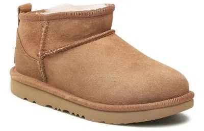 Ugg ® Classic Ultra Mini Shaggy Water Resistant Boot In Brown