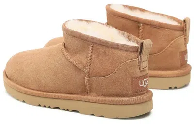 Ugg ® Classic Ultra Mini Shaggy Water Resistant Boot In Brown