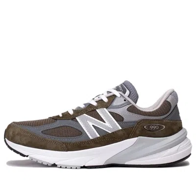 New Balance Low Made In Usa 990v6 Olive Green Trainer
