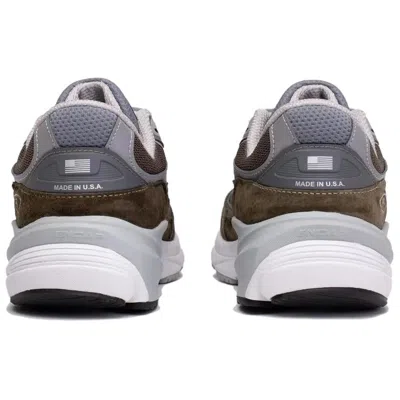 New Balance Low Made In Usa 990v6 Olive Green Trainer