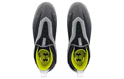 Under Armour Hammer 2.0 Mc 3027306-001 Black White Football Cleat Uwu2 In Black