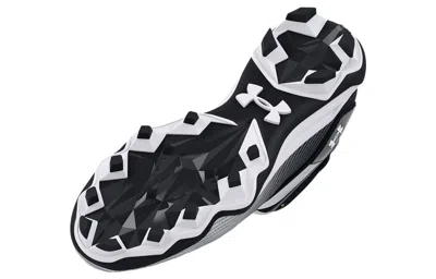 Under Armour Hammer 2.0 Mc 3027306-001 Black White Football Cleat Uwu2 In Black