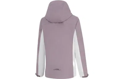 Li-ning (wmns)  Color Block 3-in-1 Polar Fleece Hooded Windbreaker 'mauve White' In Purple