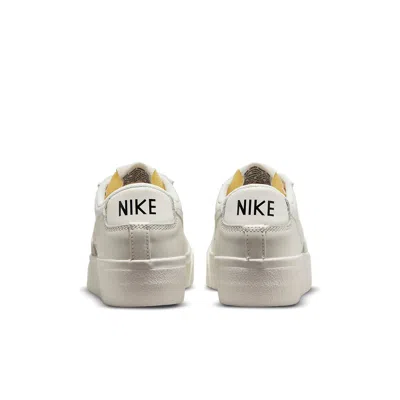 Nike (wmns)  Blazer Low Platform Low-top Sneakers White In Neutral