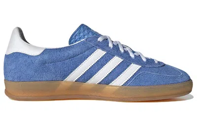 Adidas Originals Gazelle Indoor Sneakers In Cyan Suede In Multi