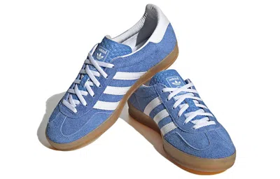 Adidas Originals Gazelle Indoor Sneakers In Cyan Suede In Multi