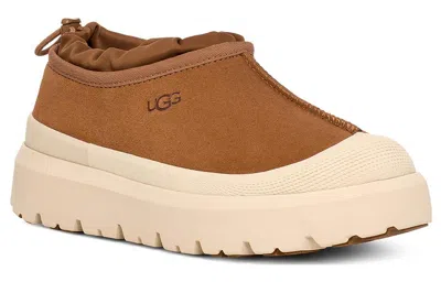 Ugg Mens Mens Tasman Weather Suede Mules In Brown