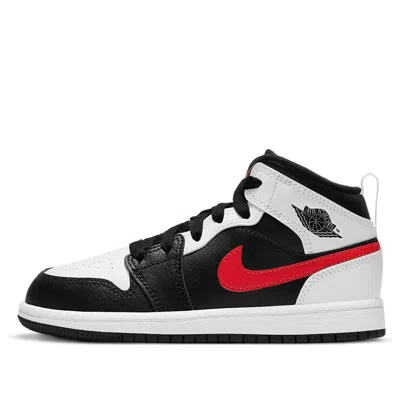 Air Jordan (ps)  1 Mid 'chile Red' In Black